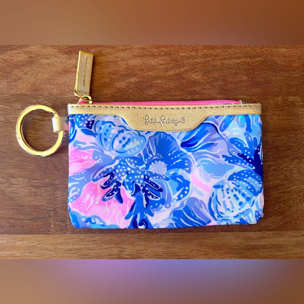 Lilly Pulitzer ID Case Keychain Wallet
